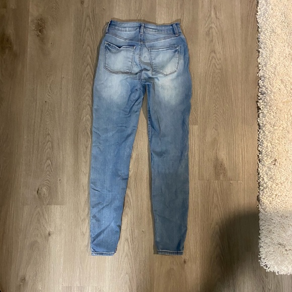 Light Wash Stretchy Skinny Jeans - Picture 3 of 4